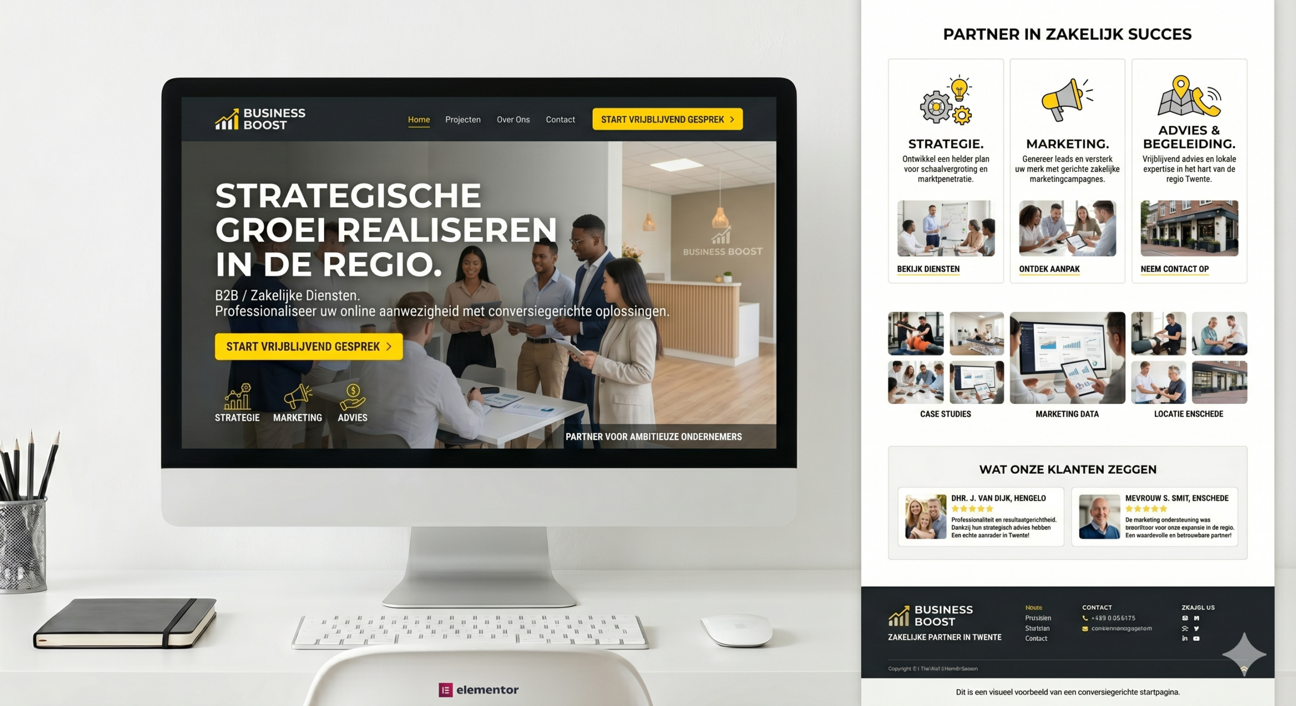 Mockup B2B Zakelijke Diensten Twente