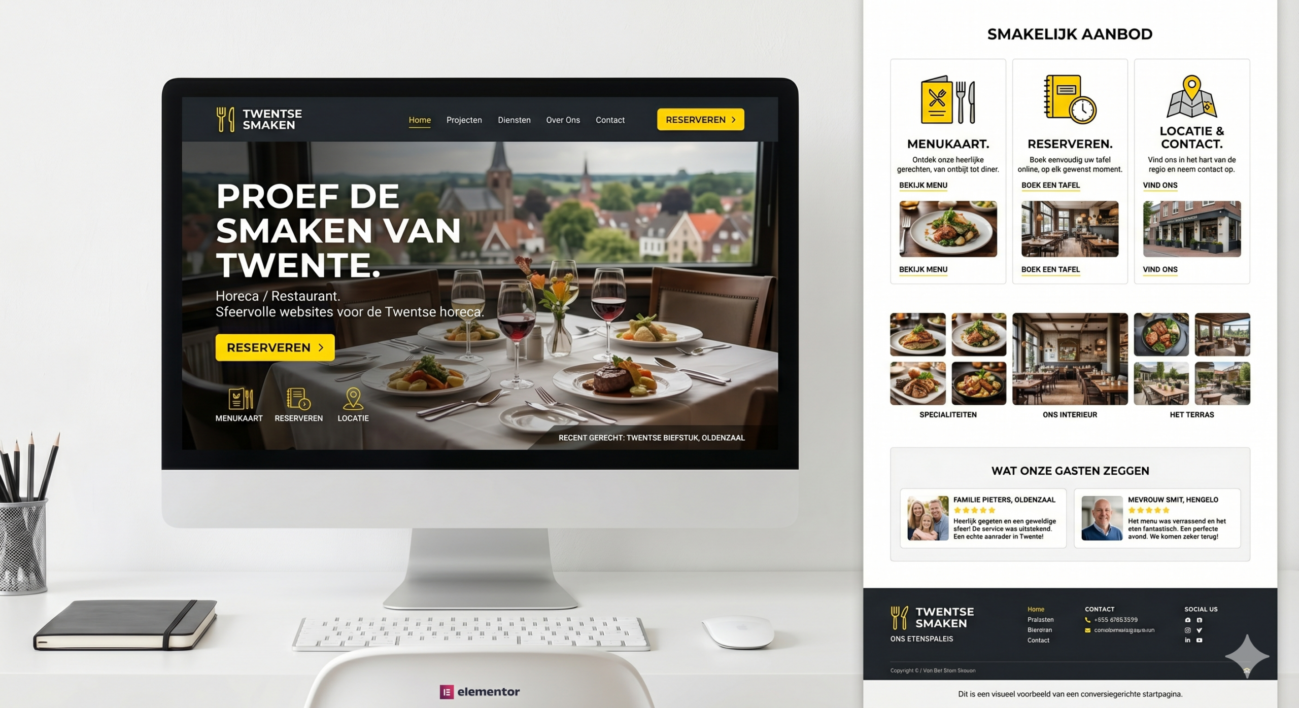 Mockup Horeca Restaurant Twente